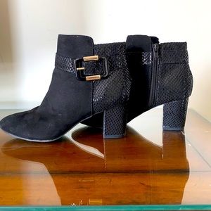 Karen Scott Booties Ivyy Mixed-media Black Size 6